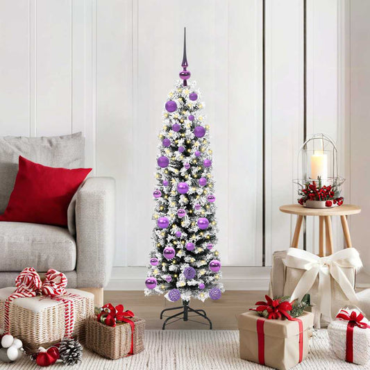 Künstlicher Weihnachtsbaum mit 150 LEDs mit Ständer Grün 120 cm