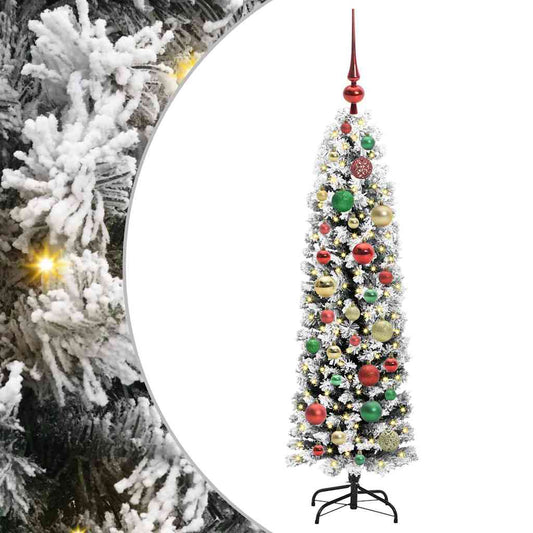 Künstlicher Weihnachtsbaum mit 150 LEDs mit Ständer Grün 120 cm