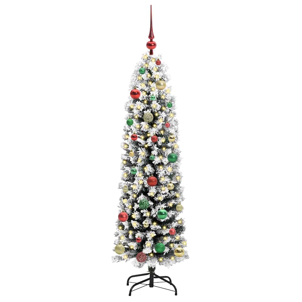 Künstlicher Weihnachtsbaum mit 150 LEDs mit Ständer Grün 150 cm
