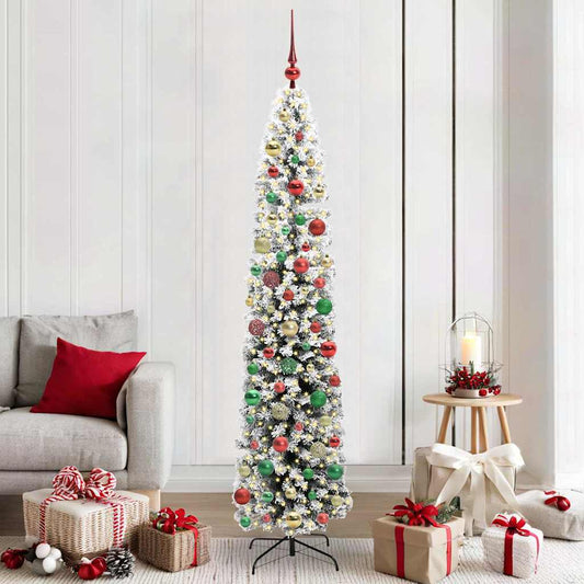 Künstlicher Weihnachtsbaum mit 300 LEDs mit Ständer Grün 210 cm