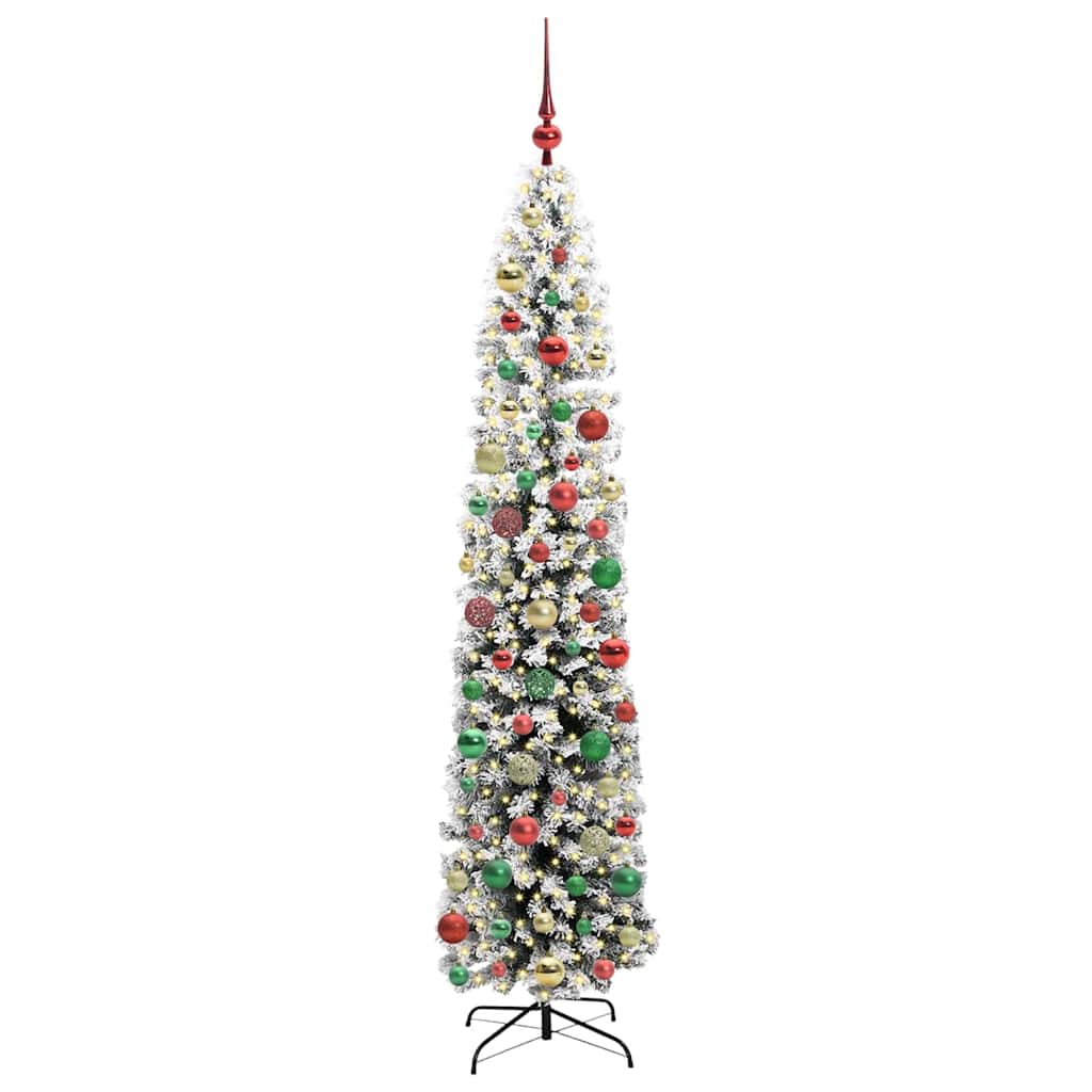 Künstlicher Weihnachtsbaum mit 300 LEDs mit Ständer Grün 210 cm