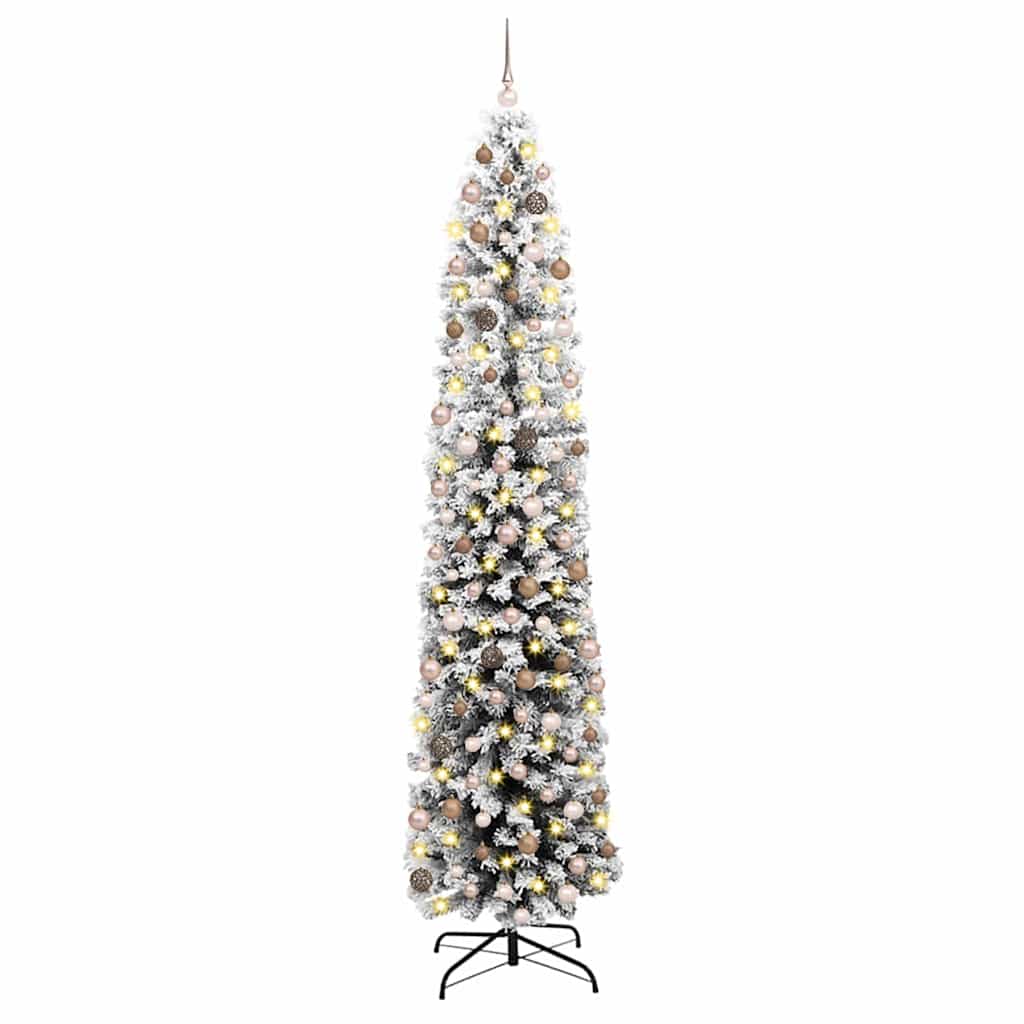 Künstlicher Weihnachtsbaum mit 300 LEDs mit Ständer Grün 240 cm