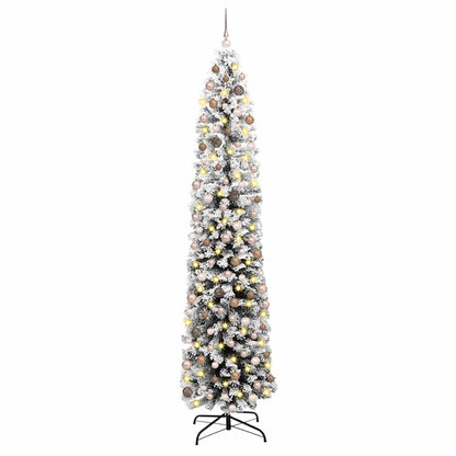 Künstlicher Weihnachtsbaum mit 300 LEDs mit Ständer Grün 240 cm