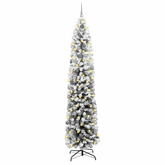 Künstlicher Weihnachtsbaum mit 300 LEDs mit Ständer Grün 240 cm