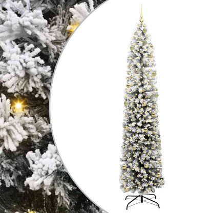 Künstlicher Weihnachtsbaum mit 300 LEDs mit Ständer Grün 240 cm