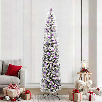 Künstlicher Weihnachtsbaum mit 300 LEDs mit Ständer Grün 240 cm