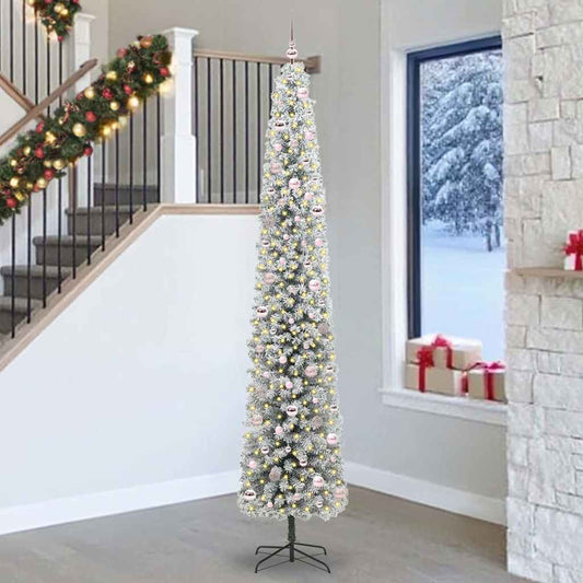 Künstlicher Weihnachtsbaum mit 300 LEDs mit Ständer Grün 270 cm