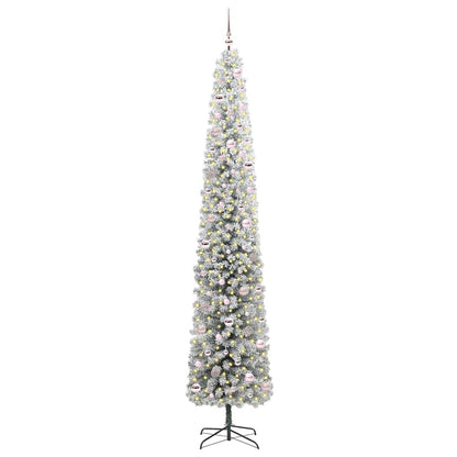 Künstlicher Weihnachtsbaum mit 300 LEDs mit Ständer Grün 270 cm