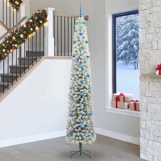 Künstlicher Weihnachtsbaum mit 300 LEDs mit Ständer Grün 270 cm