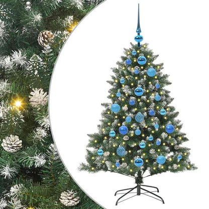Künstlicher Weihnachtsbaum mit 150 LEDs mit Ständer Grün 120 cm