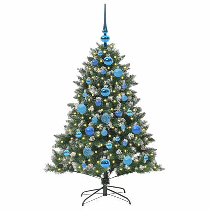 Künstlicher Weihnachtsbaum mit 150 LEDs mit Ständer Grün 120 cm