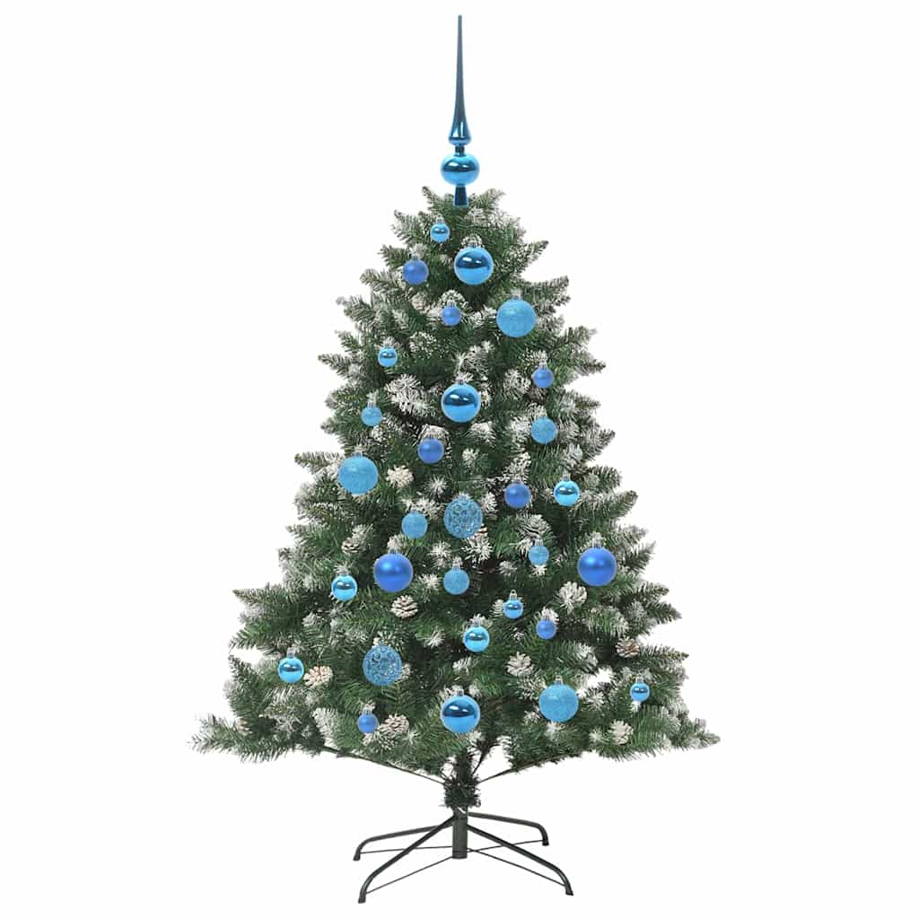 Künstlicher Weihnachtsbaum mit 150 LEDs mit Ständer Grün 120 cm