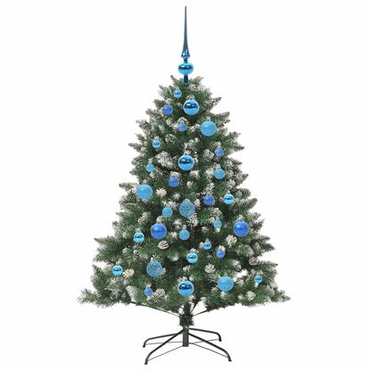 Künstlicher Weihnachtsbaum mit 150 LEDs mit Ständer Grün 120 cm