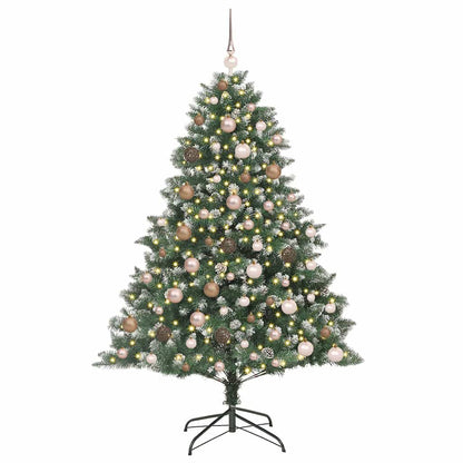 Künstlicher Weihnachtsbaum mit 300 LEDs Grün 126 x 126 x 180 cm