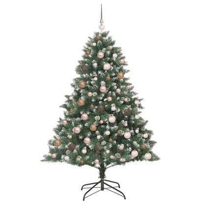 Künstlicher Weihnachtsbaum mit 300 LEDs Grün 126 x 126 x 180 cm