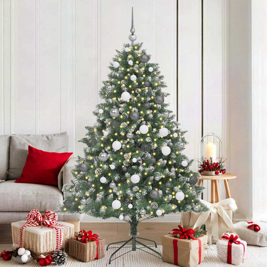 Künstlicher Weihnachtsbaum mit 300 LEDs Grün 126 x 126 x 180 cm