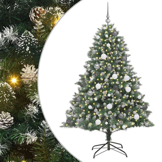 Künstlicher Weihnachtsbaum mit 300 LEDs Grün 126 x 126 x 180 cm