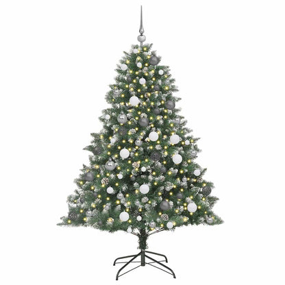 Künstlicher Weihnachtsbaum mit 300 LEDs Grün 126 x 126 x 180 cm
