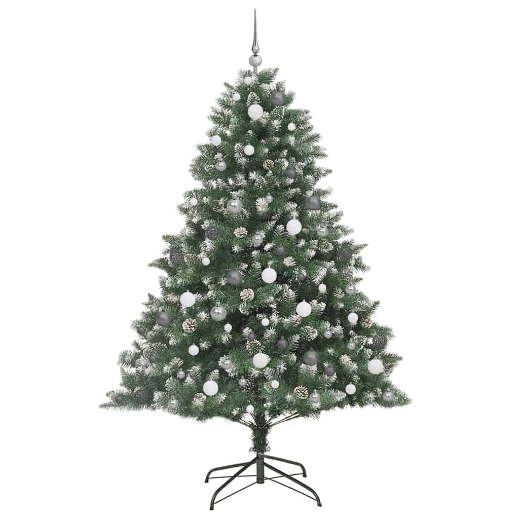 Künstlicher Weihnachtsbaum mit 300 LEDs Grün 140 x 140 x 210 cm