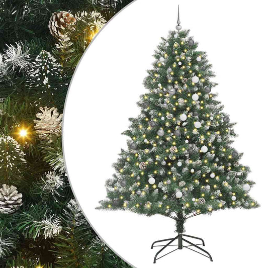 Künstlicher Weihnachtsbaum mit 300 LEDs Grün 160 x 160 x 240 cm