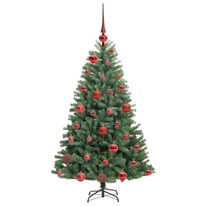Künstlicher klappbarer Weihnachtsbaum mit 150 LEDs Grün 120 cm