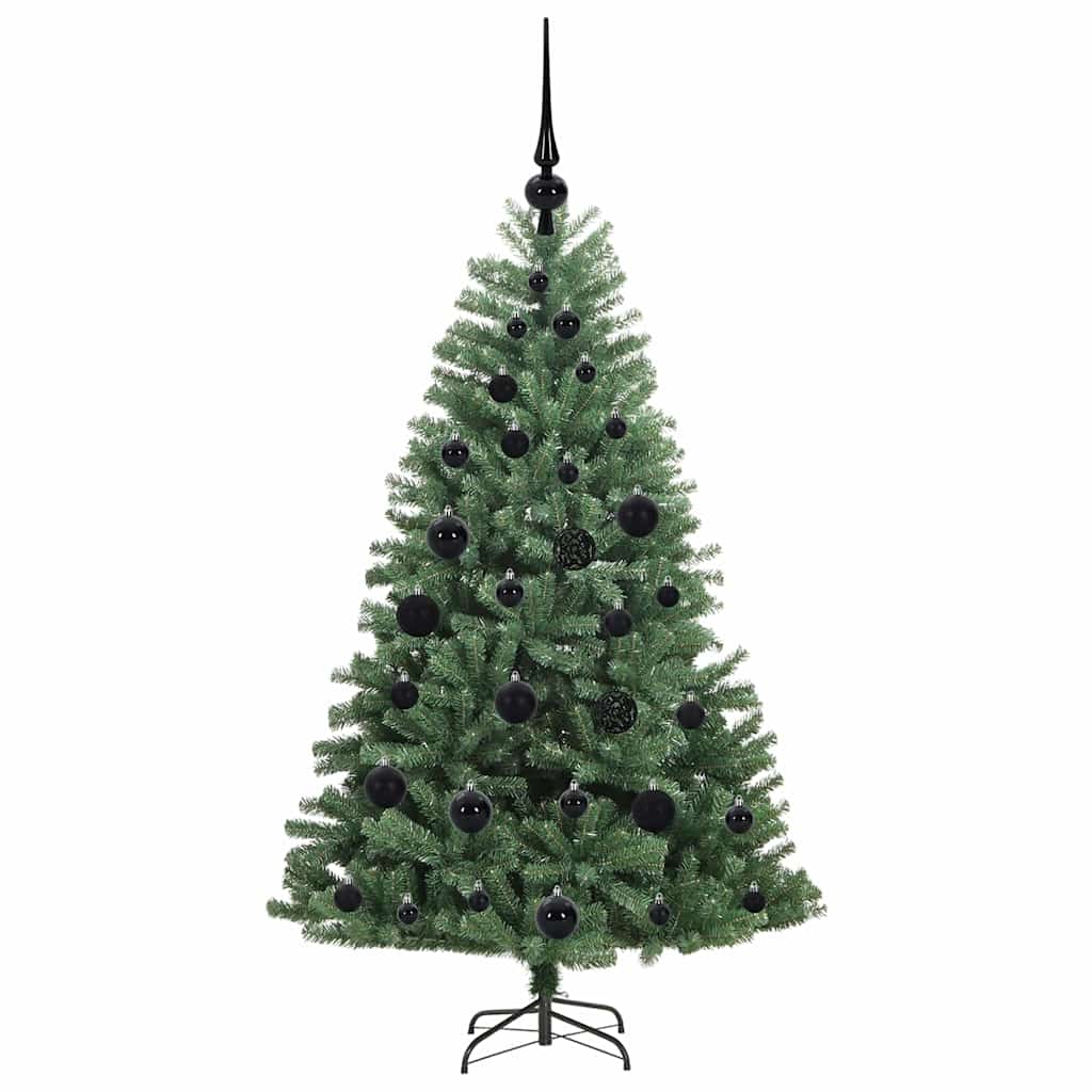 Künstlicher klappbarer Weihnachtsbaum mit 150 LEDs Grün 120 cm