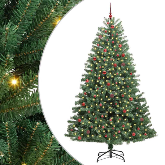 Künstlicher klappbarer Weihnachtsbaum Grün 270 cm