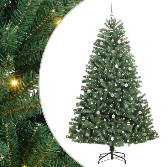 Künstlicher klappbarer Weihnachtsbaum Grün 270 cm