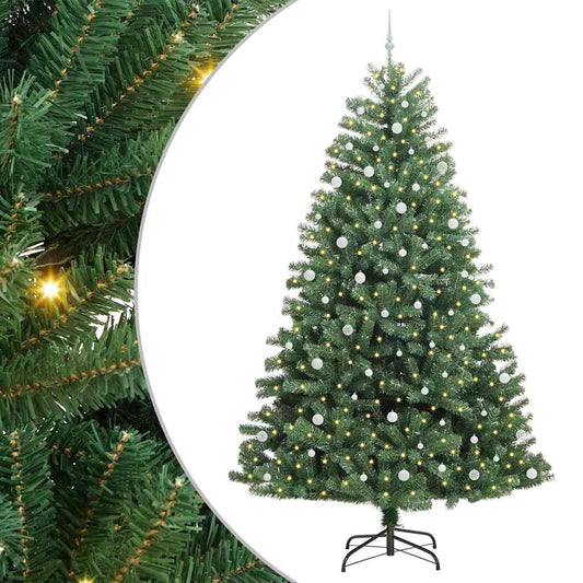 Künstlicher klappbarer Weihnachtsbaum Grün 270 cm