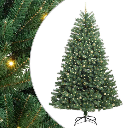 Künstlicher klappbarer Weihnachtsbaum Grün 270 cm