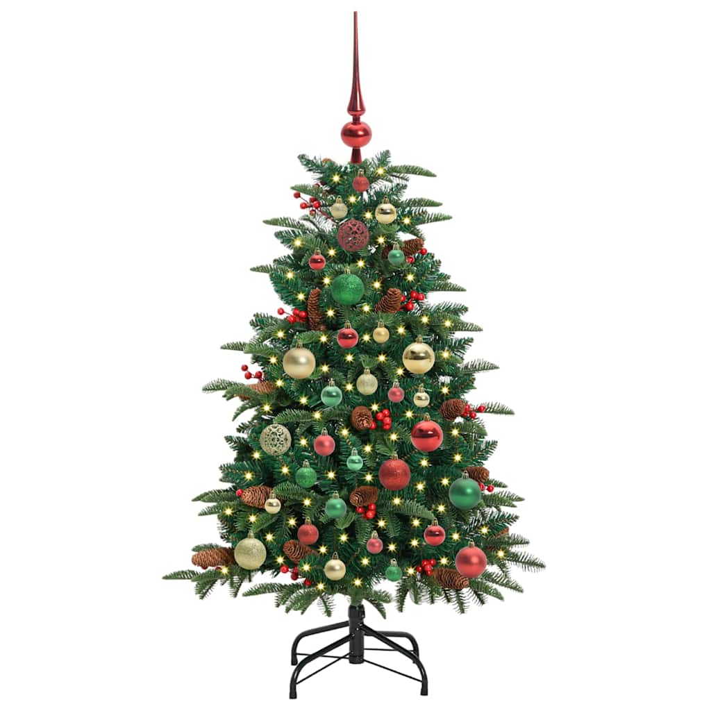 Künstlicher Weihnachtsbaum mit 150 LEDs mit Ständer Grün 120 cm