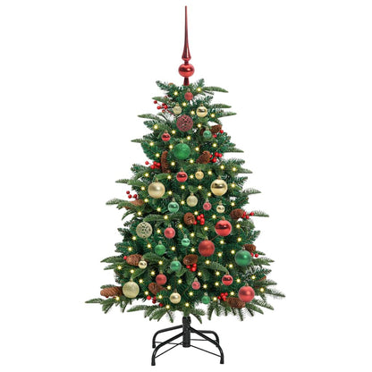 Künstlicher Weihnachtsbaum mit 150 LEDs mit Ständer Grün 120 cm