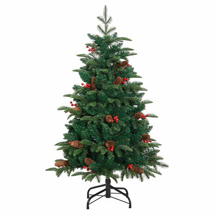 Künstlicher Weihnachtsbaum mit 150 LEDs mit Ständer Grün 120 cm