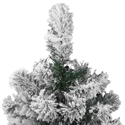 Künstlicher klappbarer Weihnachtsbaum Grün und Weiß 120 cm