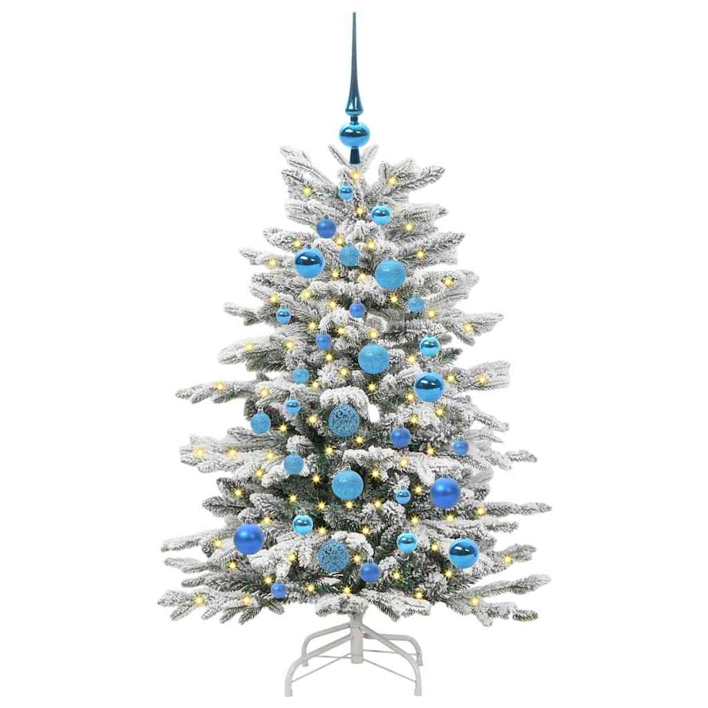 Künstlicher klappbarer Weihnachtsbaum Weiß 120 cm PE und PVC
