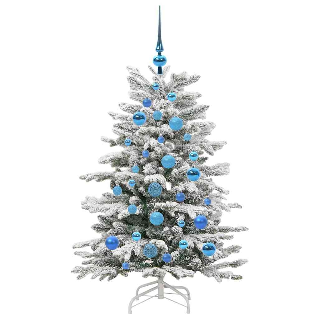 Künstlicher klappbarer Weihnachtsbaum Weiß 120 cm PE und PVC
