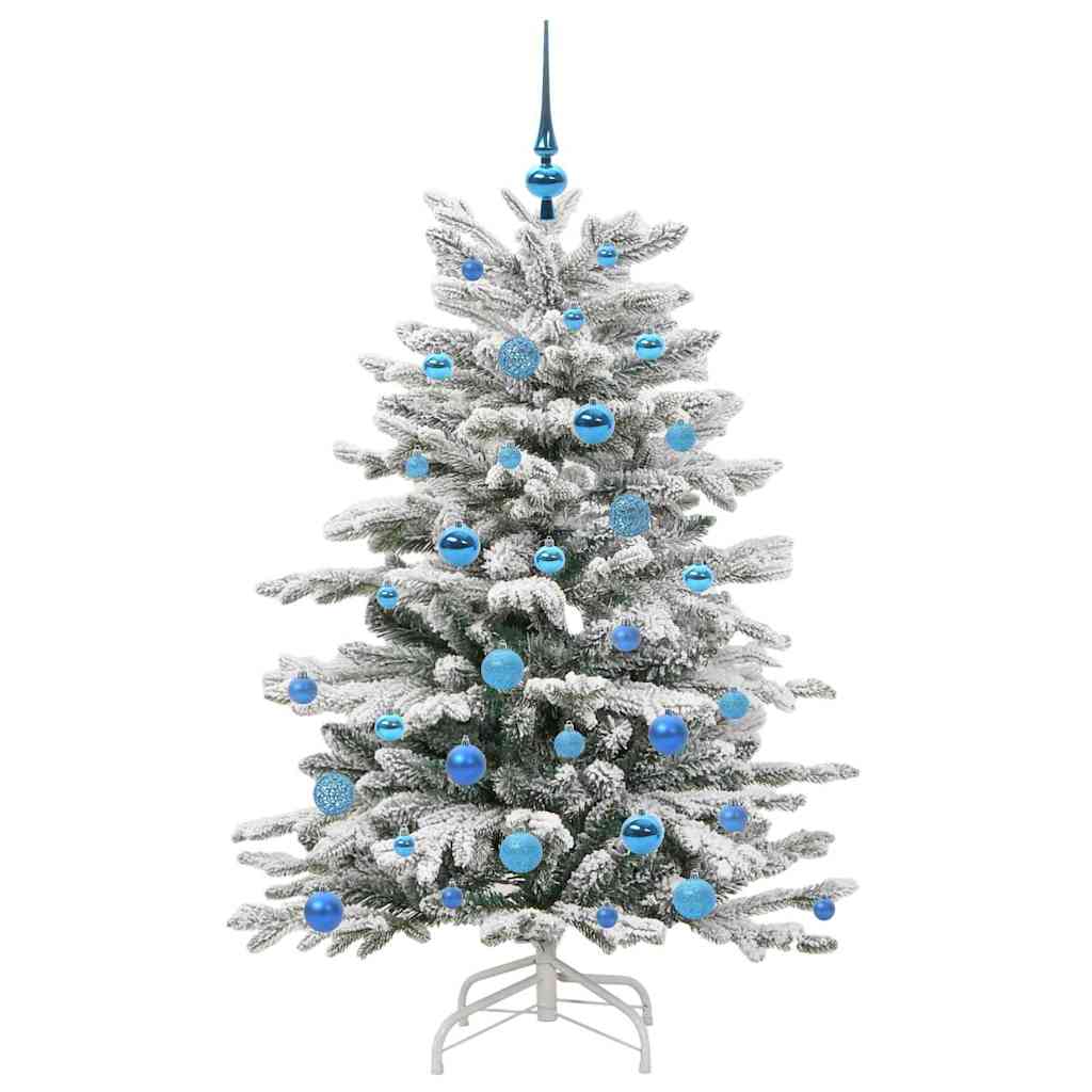Künstlicher klappbarer Weihnachtsbaum Weiß 150 cm PE und PVC