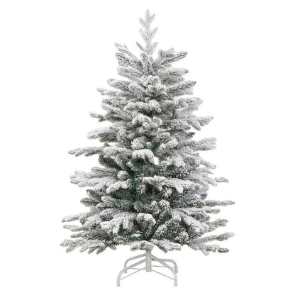 Künstlicher klappbarer Weihnachtsbaum Weiß 150 cm PE und PVC