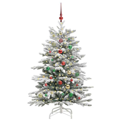 Künstlicher klappbarer Weihnachtsbaum Weiß 150 cm PE und PVC