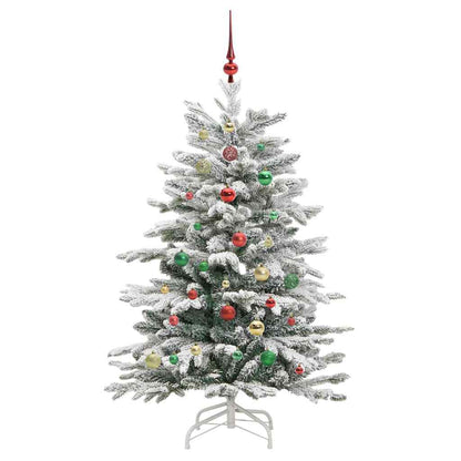 Künstlicher klappbarer Weihnachtsbaum Weiß 150 cm PE und PVC