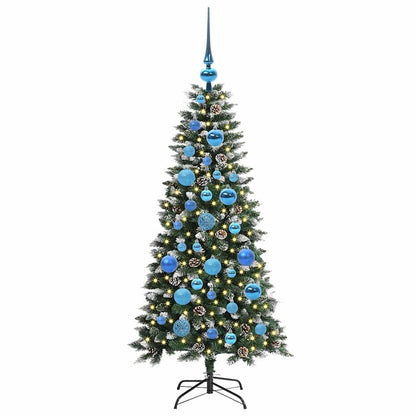Künstlicher Weihnachtsbaum mit 150 LEDs mit Ständer Grün 120 cm