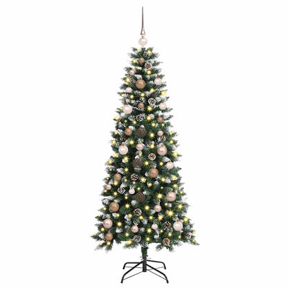 Künstlicher Weihnachtsbaum mit 150 LEDs Grün 66 x 66 x 150 cm