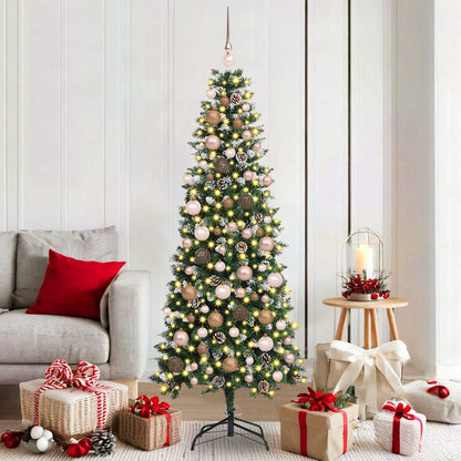 Künstlicher Weihnachtsbaum mit 300 LEDs Grün 76 x 76 x 180 cm