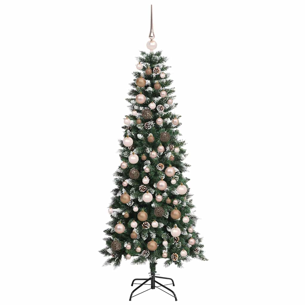 Künstlicher Weihnachtsbaum mit 300 LEDs Grün 76 x 76 x 180 cm