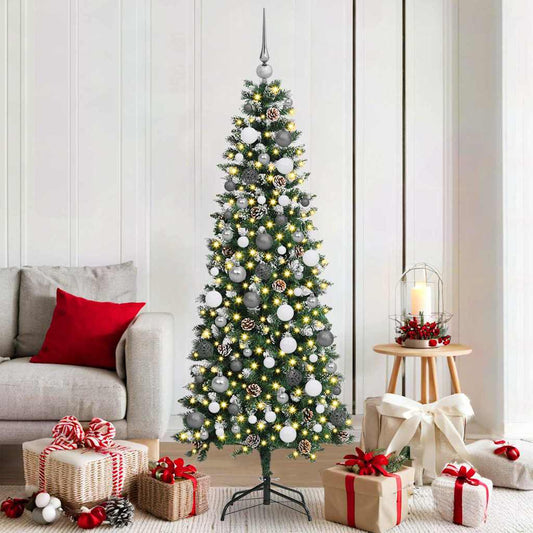 Künstlicher Weihnachtsbaum mit 300 LEDs Grün 76 x 76 x 180 cm