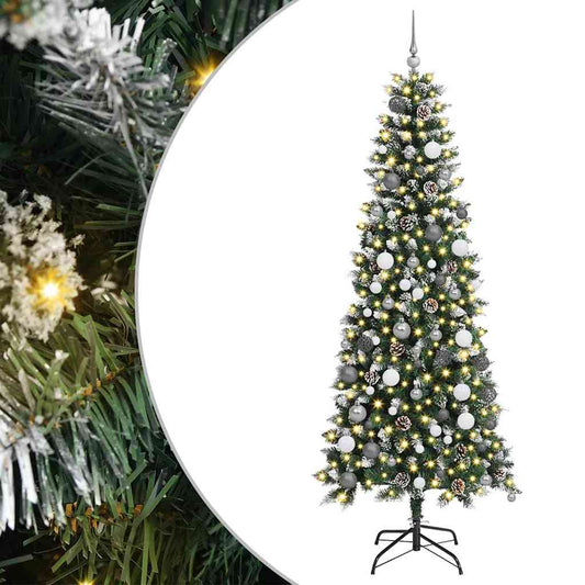 Künstlicher Weihnachtsbaum mit 300 LEDs Grün 86 x 86 x 210 cm