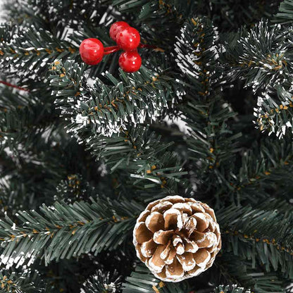 Künstlicher Weihnachtsbaum Grün 120 cm PVC, Plastik und Stahl
