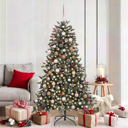 Künstlicher Weihnachtsbaum mit 300 LEDs Grün 99 x 99 x 180 cm
