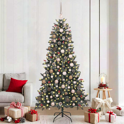 Künstlicher Weihnachtsbaum mit 300 LEDs Grün 114 x 114 x 210 cm