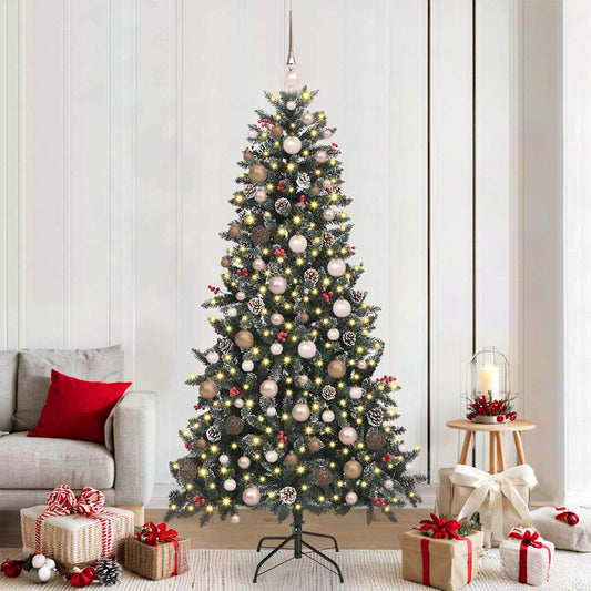 Künstlicher Weihnachtsbaum mit 300 LEDs Grün 114 x 114 x 210 cm